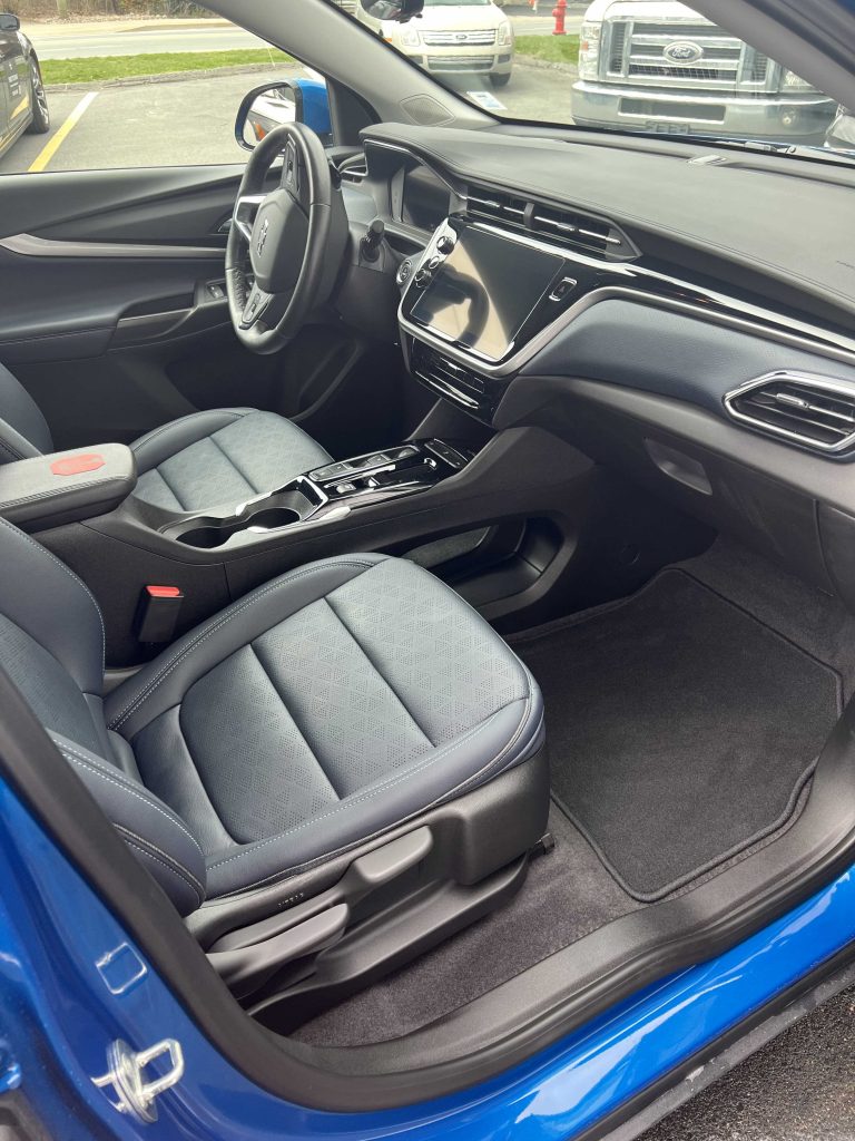 Freshly cleaned front seats and carpets after interior detailing in Halifax, Nova Scotia today.| Halifax Waterfront | deep vacuum | carpet shampoo | interior wipe down